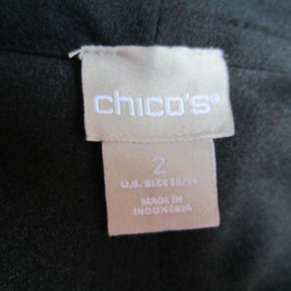 Chico's Soft Patchwork Jacket women's size 2(12-14) open front poncho comfort - Picture 8 of 16